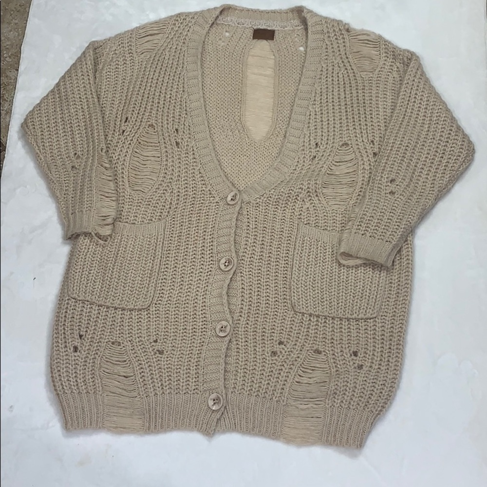 POL distressed cardigan! NWT